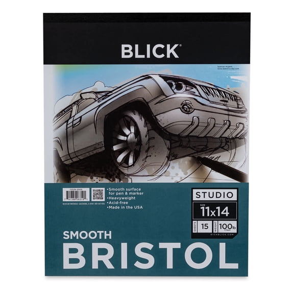 Blick Bristol Pad - 11" x 14", Smooth, 15 Sheets