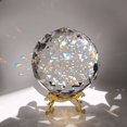 thumbnail image 1 of Bola de Cristal Tirifer de Vidrio Transparente 120 mm con Soporte para Decoración del Hogar, 1 of 7