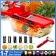thumbnail image 2 of Cortador de verduras Rallador para verduras Rebanadoras Trituradoras Multi Slicer Peeler Zanahoria Fruta 6 en 1 Gadgets Herramientas de corte de verduras Tan Jianjun unisex, 2 of 2