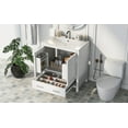 thumbnail image 3 of 30-inch Single Sink White Bathroom Vanity, Dual Door and Drawer, Robust Wood Build, Quick to Set Up, 3 of 5