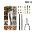 thumbnail image 4 of Langgg Kit de Double Capuchons en Métal Pinces à Coudre Rondes Vêtements Sac à Main Chaussures Outils de Fixation et d'Installation, 4 of 6