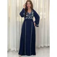 thumbnail image 1 of Abaya musulmana Eid para mujer, Vestidos de fiesta de carnaval, Jalabiya, Ramadán, Kaftan, Islam, Marruecos, Dubai, Abayas, túnica larga árabe, 1 of 5