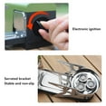 thumbnail image 3 of Réchaud Pliable au Butane, Réchaud Pliable au Butane Coupe-Vent Réchaud de Camping Triple Tête Réchaud Compact au Butane avec Sac de Rangement Essentiels de Camping Compacts, 3 of 8