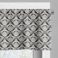 thumbnail image 5 of Ambesonne Abstract Valance & Curtain, Intricate Circular Shapes, 55"x45", Charcoal Grey Eggshell, 5 of 7