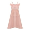 thumbnail image 6 of TiaoBug Flower Girls Sequin Off-the-Shoulder Princess Party Dress Wedding Bridesmaid Prom Ball Gown Light Pink 10, 6 of 6