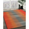 thumbnail image 3 of Ahgly Company Machine Washable Indoor Rectangle Contemporary Dark Almond Brown Area Rugs, 8' x 12', 3 of 7