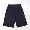 thumbnail image 4 of DORKASM Boys Athletic Casual Shorts: Elastic Waist Fleece Summer Bottoms Navy 160, 4 of 4