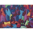 thumbnail image 3 of Unknown 24x18 Black Modern Framed Museum Art Print Titled - Puzzle People, 3 of 5