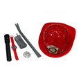 thumbnail image 4 of 6 Piezas Niños Juego de Roles Juguete Niños Vestir Juguetes Reloj Juego de Imaginación para Actuaciones Escénicas Carnaval Fiestas de Rojo Yinane Gorro de disfraz de bombero para niños, 4 of 8