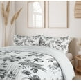 thumbnail image 5 of Ambesonne Vintage Duvet Cover Set, New Modern Art, 2-Calking, White and Black, 5 of 6