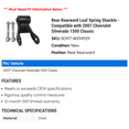 thumbnail image 2 of Rear Rearward Leaf Spring Shackle - Compatible with 2007 Chevy Silverado 1500 Classic, 2 of 2