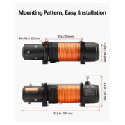 12000 lbs Electric Winch, 12V DC Truck Winch with Synthetic Rope & Remote Control, IP55 Waterproof for Off-Road SUV Jeep Trailer