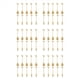 thumbnail image 1 of 30 Cuchara + 30 Tenedores Hoja de Acero Inoxidable Cuchara para Pastel de Café Tenedor Cucharas para Postre, Juego de Cucharaditas para Remover Dorado, 1 of 6
