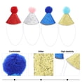 thumbnail image 3 of Uonlytech 4Pcs Pet Birthday Hats Assorted Colors High Grade Cloth Comfortable Dog Party Decor, 3 of 5
