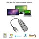 thumbnail image 5 of Adaptador USB portátil 4 puertos USB 2.0 HUB USB de 480 Mbps para tableta de computadora portátil de escritorio Hugtrwg Para estrenar, 5 of 5