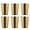 Gold, variant on BuyGo Stainless Steel Reusable Drinking Cup, Eco-friendly Stackable Metal Tumblers, Unbreakable and Druable Flatware, 12 Oz(350ml), Set of 6, Rainbow