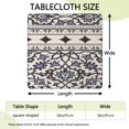 thumbnail image 2 of Colorful Floral Elastic Edge Square Table Cover 36x36 Inch, Boho Design for Card Tables and Patio Entertainment, 2 of 6
