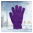 thumbnail image 5 of Motique Accessories Chenille Gloves Women Winter Magic Mitten Warm Gloves-Purple Touchscreen, 5 of 6