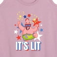thumbnail image 3 of SpongeBob SquarePants - Lit Fireworks Patrick - Women's Racerback Tank Top, 3 of 6