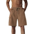 thumbnail image 2 of Qulqfy Hiking Shorts for Men Summer Cargo Bronze Shorts Outdoor Solid Travel Shorts Men Gym Shorts XXL, 2 of 4