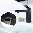thumbnail image 2 of Aquaterior 1 Hole Bathroom Sink Faucet Square Single Handle Cold Hot Water ORB, 2 of 11