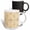 Multicolor, variant on 3drose, Christmas Pattern of Golden Yellow Snowflakes on White Background, 15oz Mug