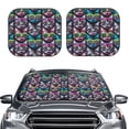 thumbnail image 2 of Balery Happy Kitten Faces Parasol para parabrisas de coche de 2 piezas | Parasol plegable para parabrisas delantero de coche para la mayoría de sedanes-Small, 2 of 6