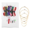 thumbnail image 4 of 100 Colors Embroidery Thread Sewing Kit Cross Stitch Needle Tool DIY Knitting Stitching Sets, 4 of 6