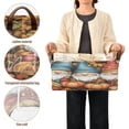 thumbnail image 5 of Wobogo Dwarf Elves Fall Storage Basket Soccer Plaid Fabric Oversized Collapsible Hoard Box with Metal Iron Frame 16.9×11.4×7.7in, 5 of 8