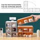 thumbnail image 4 of Paquete de 3 cajones de plástico apilables para almacenamiento, cajas organizadoras de escritorio con cajones pequeños, cómoda de plástico translúcida pequeña, cajones apilables de plástico, 4 of 6