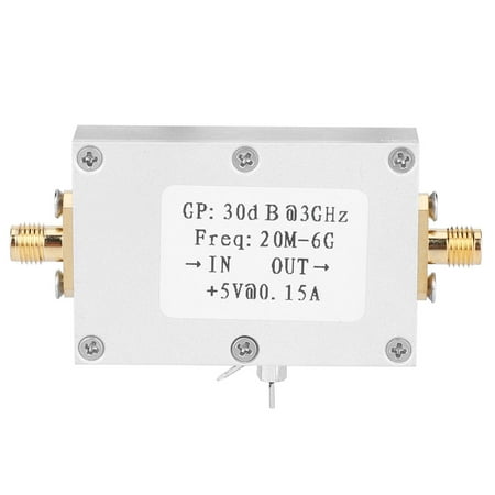 

Electronics RF Low Noise Broadband Gain 30dB LNA 20M-6G Electric Components