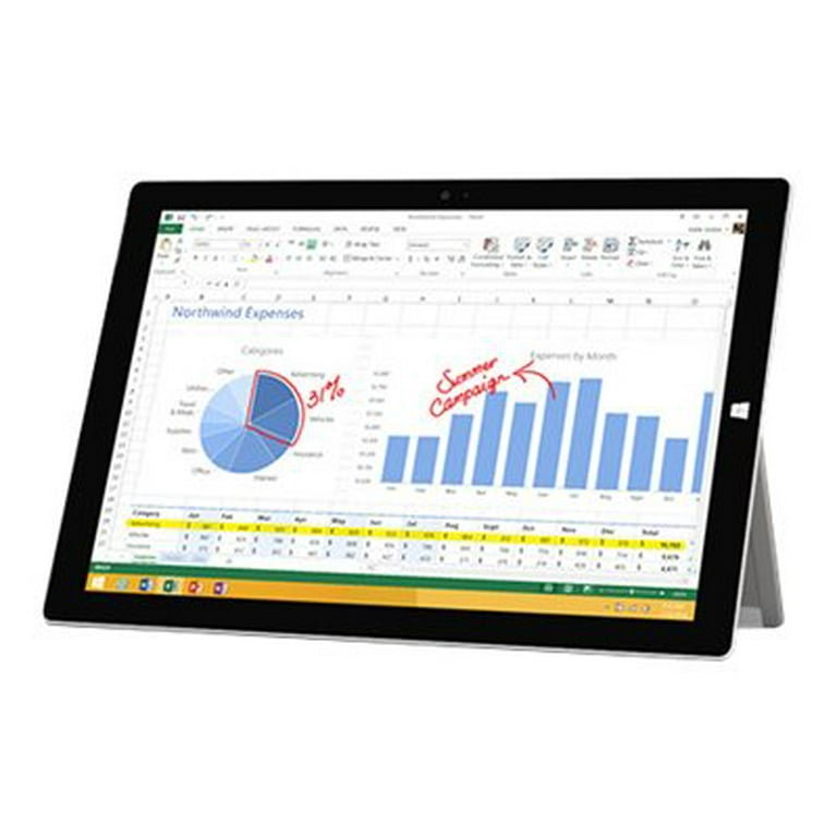 Himlen Ambassade Indvandring Restored Microsoft Surface 3 - Tablet - Atom x7 Z8700 / 1.6 GHz - Windows  10 Home - 2 GB RAM - 64 GB eMMC - 10.8" touchscreen 1920 x 1280 (Full HD  Plus) - HD Graphics - Wi-Fi 5 (Refurbished) - Walmart.com