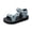 Blue, variant on pwidon Women's Platform Sport Sandals Open Toe Ankle Strap Adjustable Strap Rhinestone Flower Comfort Walking Casual Summer Shoes Blue 5.5