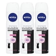 thumbnail image 3 of Spray antitranspirante NIVEA para mujer Invisible 48 h 150 ml (x3), 3 of 3