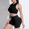 thumbnail image 2 of Hessimy Two Piece Casual Workout Sets for Women Athletic 2 Piece Summer Outfits Lounge Matching Sets Clothing(Black,M), 2 of 7