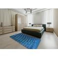 thumbnail image 4 of Ahgly Company Indoor Rectangle Patterned Dodger Blue Novelty Area Rugs, 3' x 5', 4 of 6