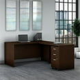 thumbnail image 2 of Pemberly Row 60W L Shaped Desk with Drawers in Mocha Cherry - Engineered Wood, 2 of 7