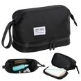 thumbnail image 2 of Neceser de viaje Haokuaile para hombre impermeable negro, 2 of 7