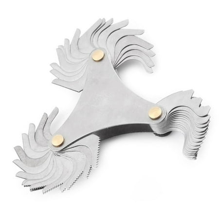 

BAMILL 51PC thread gauge thread pitch steel thread insert 60 degree gauge range