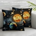 thumbnail image 3 of Qinduosi Planets and Space Throw Pillow Case Cushion Cover Home Office Decorative for Sofa Living Room Square White, 3 of 5