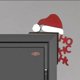 thumbnail image 1 of Adorno navideño para puerta XINYU Navidad 2024 muñeco de nieve Papá Noel marco de puerta, 1 of 7