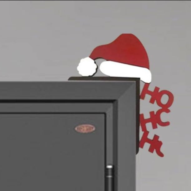 Adorno navideño para puerta XINYU Navidad 2024 muñeco de nieve Papá Noel marco de puerta