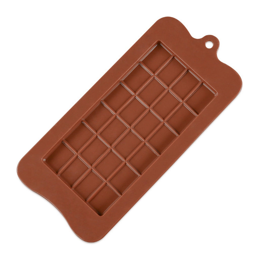 3× Silicone Mould 24 Grids Square Ice Chocolate Mold Bar Block Cake Baking Safe 