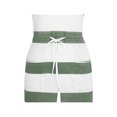 thumbnail image 3 of SAYOO vestidos para mujer sin mangas verano 2022 estampado a rayas vestidos casuales para mujer con bolsillo cuello en V cintura chaleco suelto SAYOO  Casual, 3 of 4