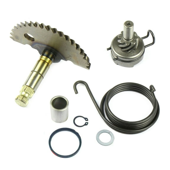 lixuesong Kick Start Set for 50CC 80CC Scooter Moped Kick Start Complete Gear Shaft Spring Replacement Kickstarter Gear