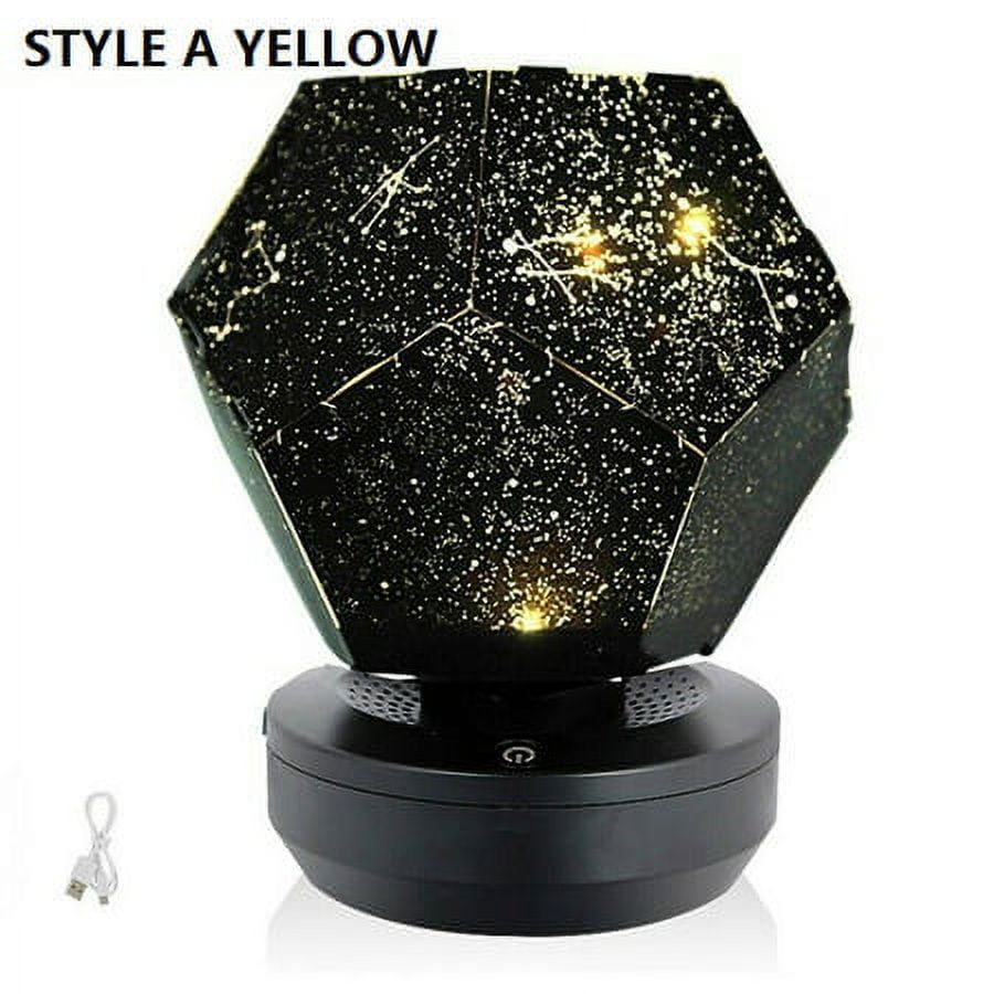 Romantic LED Starry Night Lamp 3D Star Projector Light for Bedroom Decor, USB Music Galaxy Sky Projector Lights