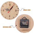 thumbnail image 3 of Reloj pequeño decorativo redondo para colgar en la pared, silencioso, retro, de madera, para el hogar, de metal y para oficina, 3 of 6