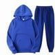 thumbnail image 1 of Conjunto de chándal de 2 piezas para hombre y mujer, sudadera con capucha de manga larga de gran tamaño, chándal, pantalones deportivos, 1 of 4