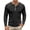 AB56 Black, variant on Bainana Long Sleeve Henley Shirts For Men Crew Neck Soft Moisture Wicking T-Shirt Solid Color Regular Fit Everyday Wear Basic Tops Size L