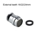 thumbnail image 4 of Advancent Adaptador de grifo de latón, aireador giratorio, ahorro de agua, grifo, filtro, fregadero, boquilla de bidé, baño, cocina, hogar, Accesorios de baño 22 mm, 4 of 6